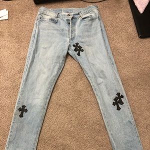 Used Vintage Chrome Hearts Jeans.